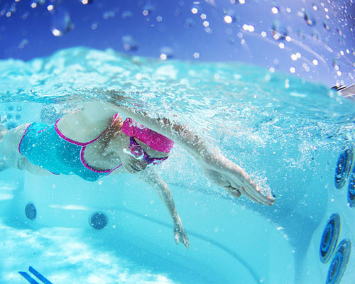 sistema de natación a chorro spa