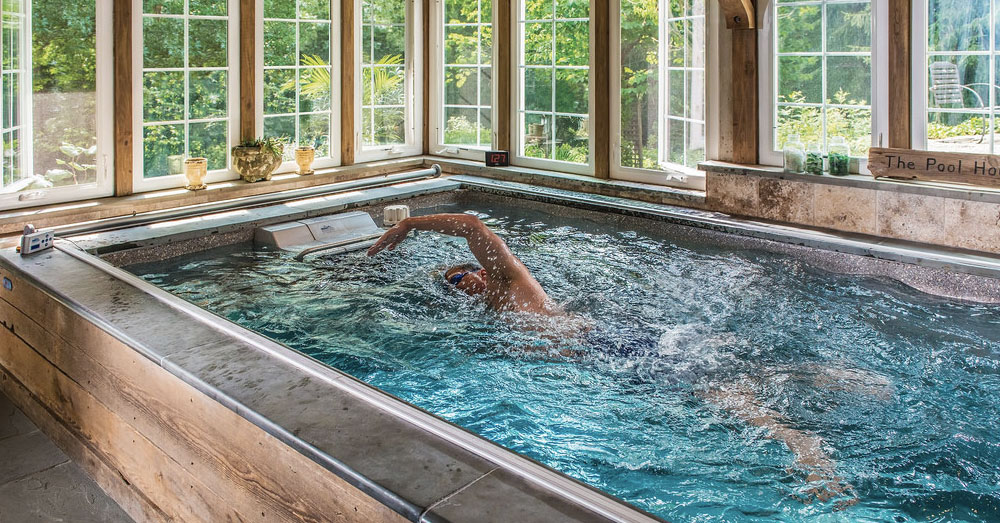 Cómo entrenar triatlón en casa con una piscina contracorriente